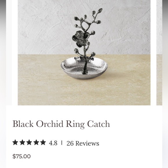 💍Handmade Michael Aram Black Orchid Ring Catch - Picture 9 of 9